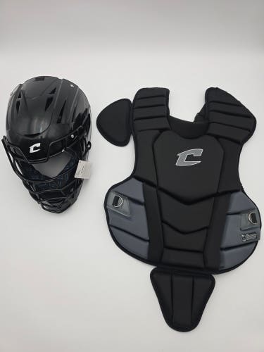 Champro Optimus Select Plus Catcher Helmet & Chest Protector Youth Black (New)
