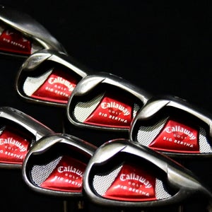 CALLAWAY BIG BERTHA SET 4-PW GW FLEX: REGULAR LENGTH: (6) 37.5 IN RIGHT HANDED