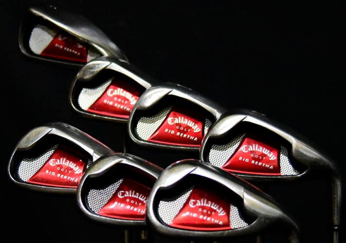 CALLAWAY BIG BERTHA SET 4-PW GW FLEX: REGULAR LENGTH: (6) 37.5 IN RIGHT HANDED