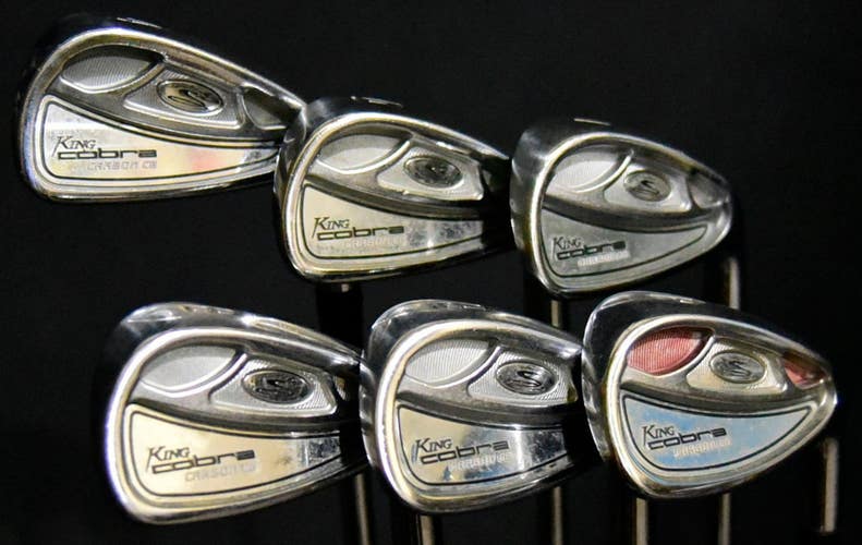 COBRA KING CARBON CB IRON SET 4-PW FLEX: STIFF LENGTH: (6) 37.5 IN RIGHT HANDED