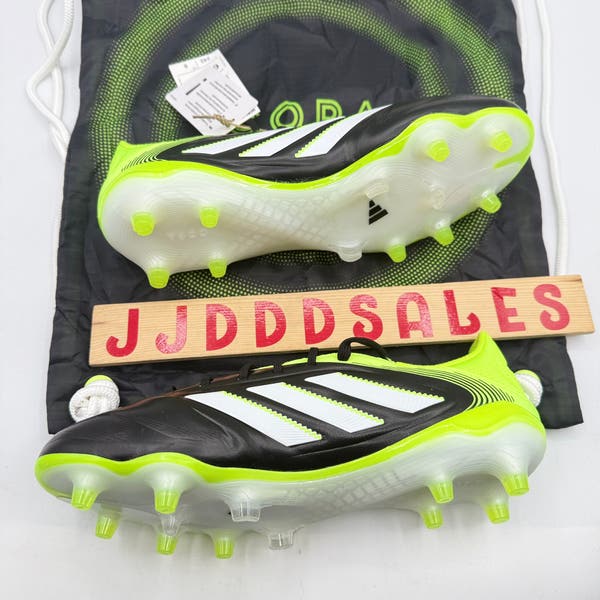 Adidas Copa Pure 3 Elite Fg Core Black Green Soccer Cleats  display picture 1