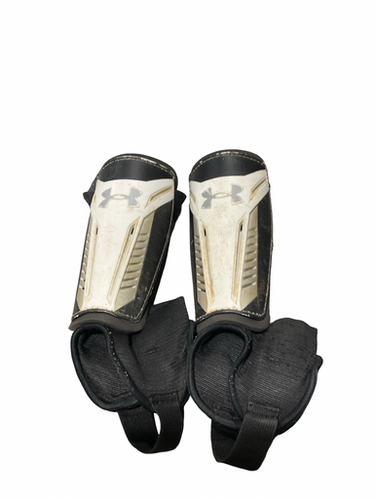Used Under Armour Soccer Shin Guards Youth White Md 11834-s000052536