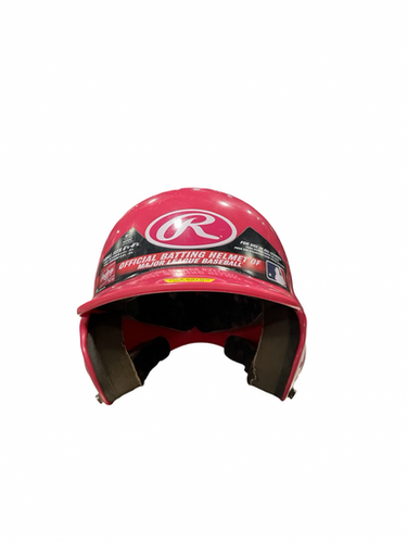 Used Rawlings Tball Helmet 6 1 4-6 7 8 Batting Helmet No Mask Pink One Size 11834-s000052697