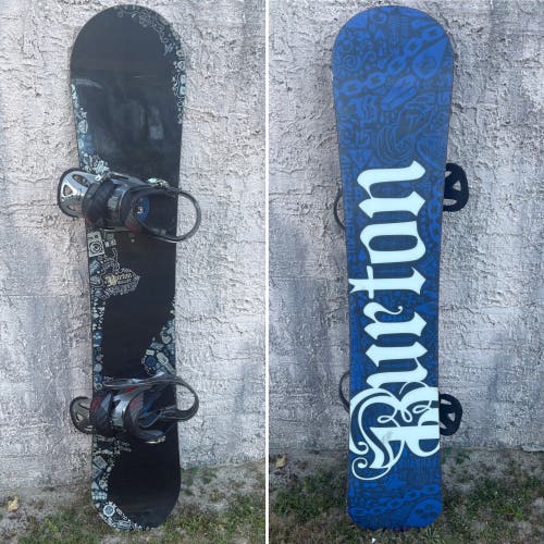 160cm Burton Bullet Snowboard With Burton Mission Bindings and Dakine Bag