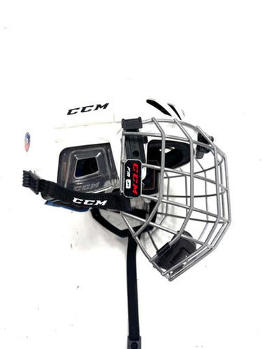 Used Ccm Fl3ds Jr Helmet Cage Combo White One Size 11860-s000310748