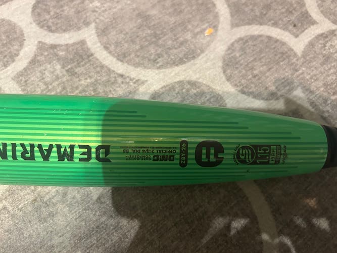 2026 DeMarini CF Zen Composite USSSA Certified Bat (-11) 17 oz 28" (Used)
