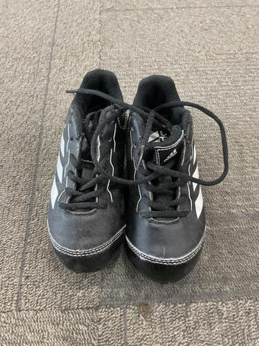 Used Adidas Baseball Cleats Bb Sb Cleats Black Youth 10.0 11614-s000238657