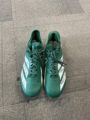 Used Adidas Adizero Adult Fb Cleats Green Senior 11.5 11614-s000238601