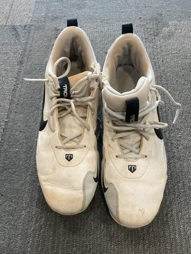 Used Nike Trout Bb Sb Cleats White Senior 9.5 11614-s000238683