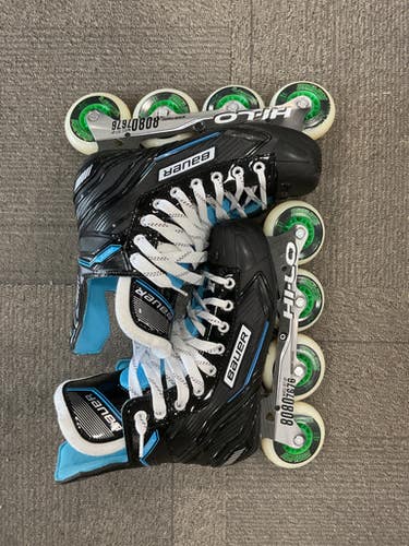 Used Bauer Rsx Roller Hockey Skates Black Senior 7 11614-s000238679