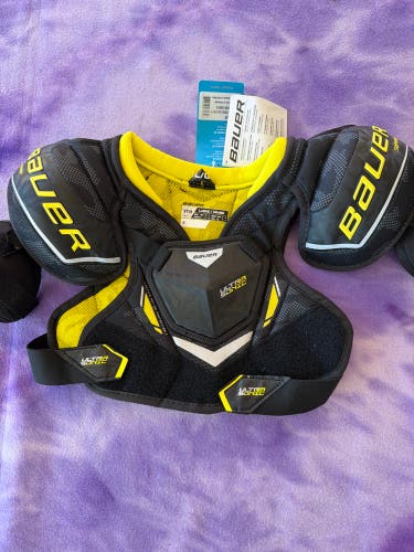 Large Youth Bauer Supreme Ultrasonic Shoulder Pads (New)