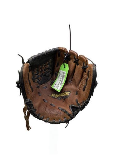 Used Rawlings Savage Pp100mb 10 Inch Bb Sb Glove Rh Throw Brown 10" 11347-s000271091