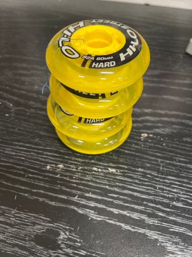 Bauer HI-LO 82A 80MM Hard Street Wheels (New) 4 pack
