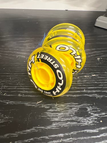 Bauer HI-LO 82A 72mm Hard Street Wheels (New) 4 pack