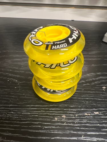 Bauer HI-LO 82A 76mm Hard Street Wheels (New) 4 pack