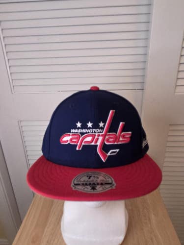 NWS Washington Capitals Mitchell&Ness Fitted Hat 7 3/8 NHL
