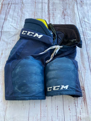 Blue Senior Large CCM Tacks 9080 Hockey Pants (Used)