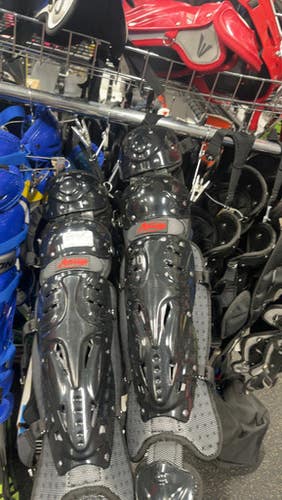 Used Adams Catchers Gear Catchers Leg Guards Black Adult 11337-s000445316