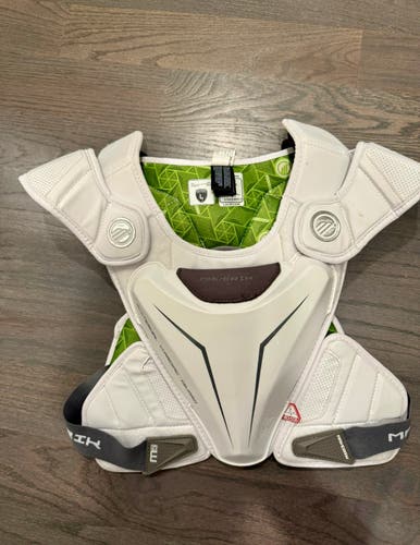 White Maverik M5 Speed Lacrosse Shoulder/Chest Pads *Used Twice, LIKE NEW*