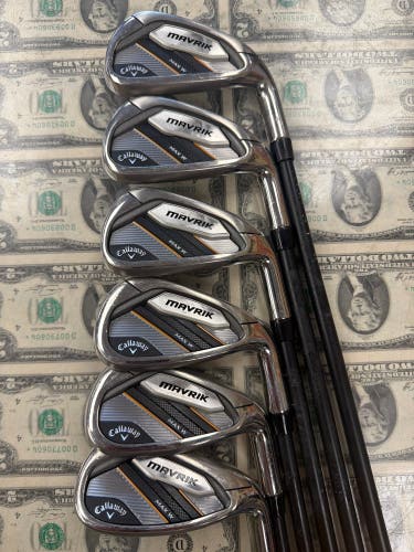 Women's 2020 Callaway Callaway Mavrik Max Womens Right Handed Iron Set Ladies Flex Graphite Shaft (U