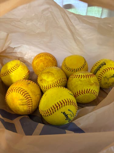 Softball 8 11” softballs (Used)