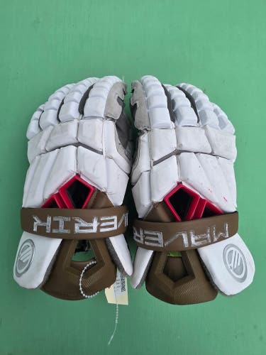 Team Issued Brown University Maverik Max Lacrosse Gloves | Large 13"