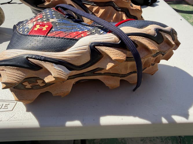 Kid's Under Armour High Top Baseball Cleats (Used 2x)