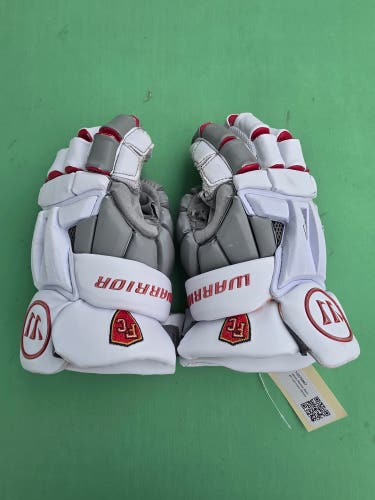 White Warrior Burn XP Lacrosse Gloves