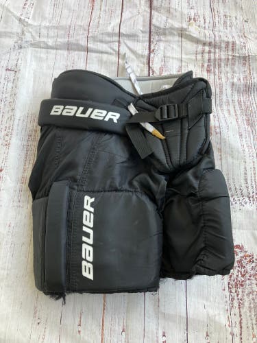 Black Youth Large/Extra Large Bauer Prodigy 3.0 Hockey Goalie Pants (Used)