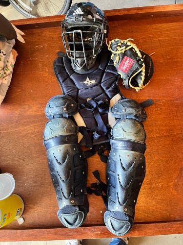 Black/Navy All Star League Series Catcher's Set (Used)