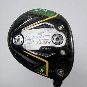 Callaway EPIC Flash Sub Zero 3 Fairway Wood 15* HZRDUS Smoke 6.0 Black Stiff RH