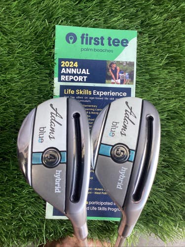 Adams Blue Hybrids Set 4 & 5 With Ladies Graphite Shafts