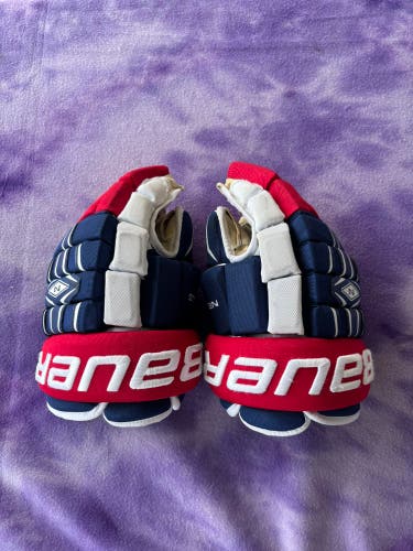 Blue Senior Bauer Nexus Gloves 13" (Used)