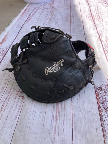 Black Rawlings Premium Series RH First Base Baseball Glove 12.5" (Used)