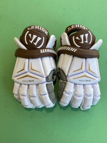 NEW Large Warrior Franchise FG5 Lacrosse Gloves 13" | LEHIGH UNIVERSITY PLAYER ISSUED