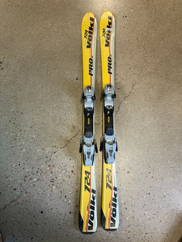 Kid's Volkl 724 130 cm Skis With Bindings (Used)