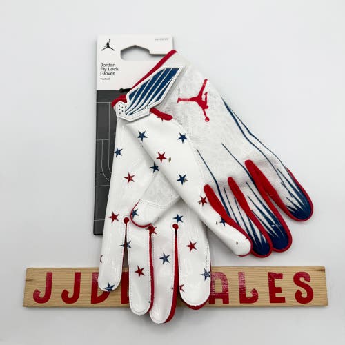 Nike Jordan Fly Lock 2.0 Football Gloves NFL USA Stars Men’s Sz 2XL NWT RARE
New With Tags