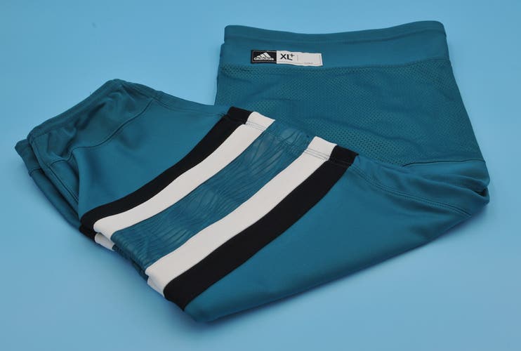 Adidas San Jose Sharks game-used Teal Evolve socks size XL+