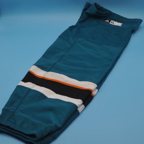 San Jose Sharks Adidas Teal Game-Worn Socks Extra Large XL
