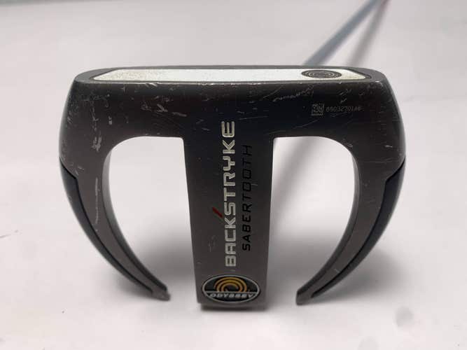 Odyssey Backstryke Sabertooth Putter 35" SuperStroke Fatso 5.0 Mens RH