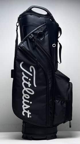 Titleist Cart 14 Cart Bag Black 14-Way Divide Single Strap Golf Bag NEW