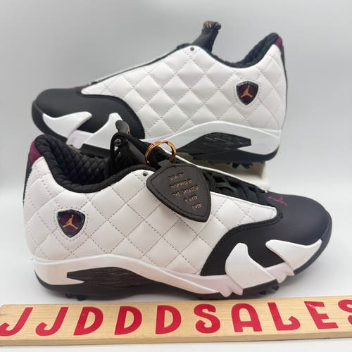 Nike Air Jordan 14 Retro Golf NRG 'Bordeaux' White Black IB1828-100 Men's Sz 7
New Without Box