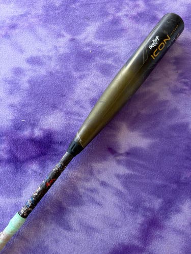 2023 Rawlings Icon Composite Bat BBCOR Certified (-3) Composite 30 oz 33" (Used)