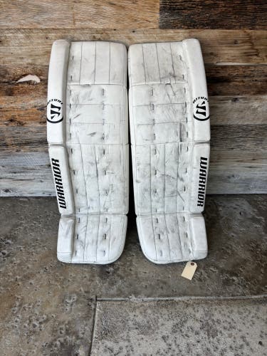 White 35" Senior Warrior Ritual G3 Classic Pro Goalie Leg Pads