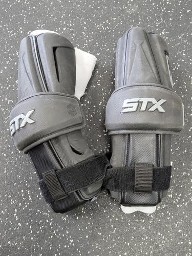 Used STX STALLION 1K Lacrosse Arm Pads/Guards Black LG 11849-S000040925