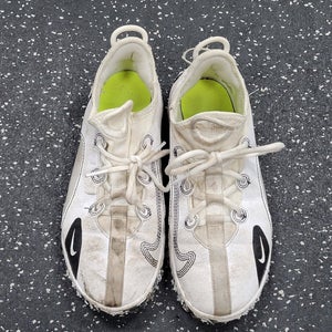 Used Nike FUTURE FIELD LAX Cleats Boys White Junior 04 11849-S000040791