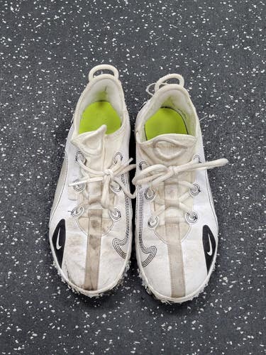 Used Nike FUTURE FIELD LAX Cleats Boys White Junior 04 11849-S000040791