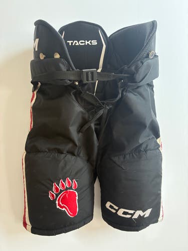 Used Senior Medium CCM 85C Pro Stock Hockey Pants - Black/Red/White