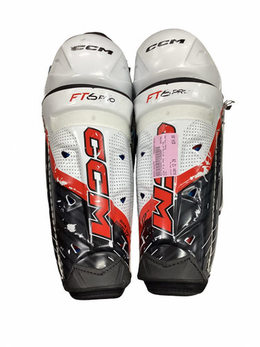 Used Ccm Ft6 Pro Senior Shin Guards White 12" 11613-s000184476