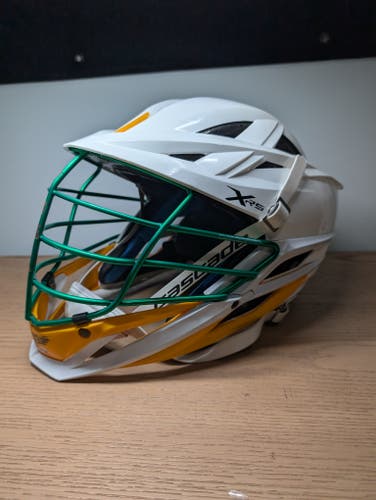 White/Green/Yellow Cascade XRS Helmet (Used)